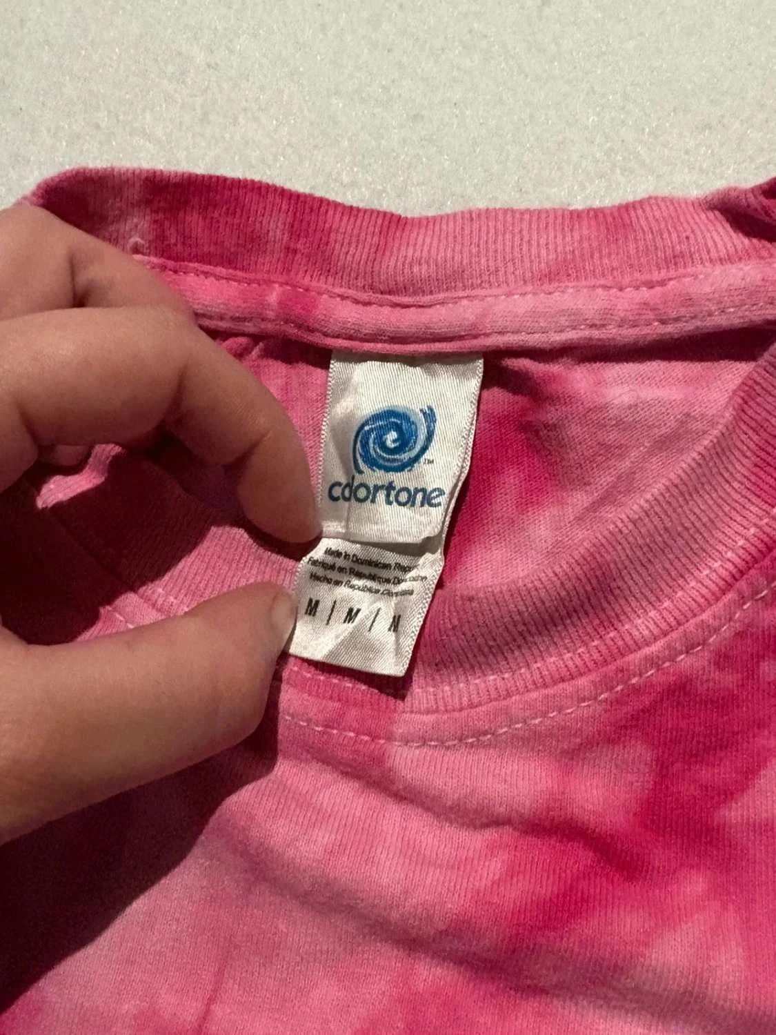 T-shirt tie-dye rosa Pink Out Tamanho M – photo 2